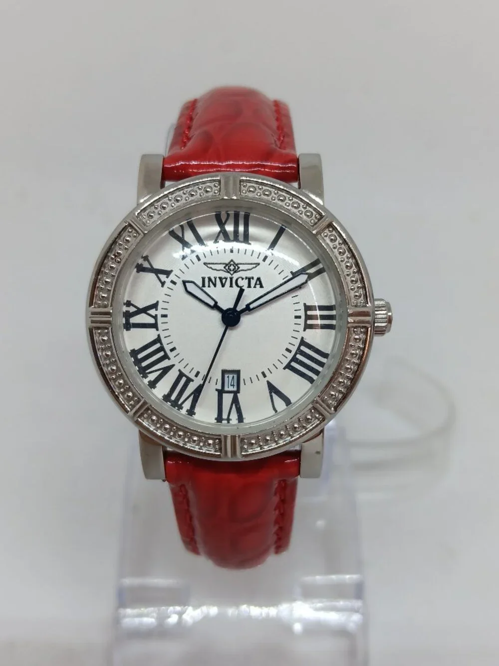 Invicta Wildflower 13967 Women's 33mm S/Steel Swiss Quartz Date Watch NEW BATT